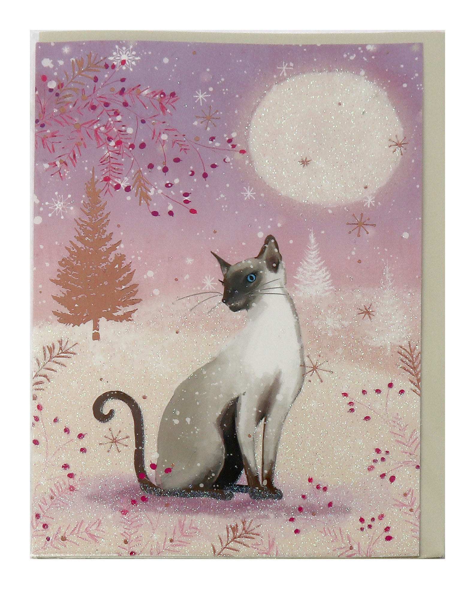 Felicitare - Cat Winter Scene | Ling Design 