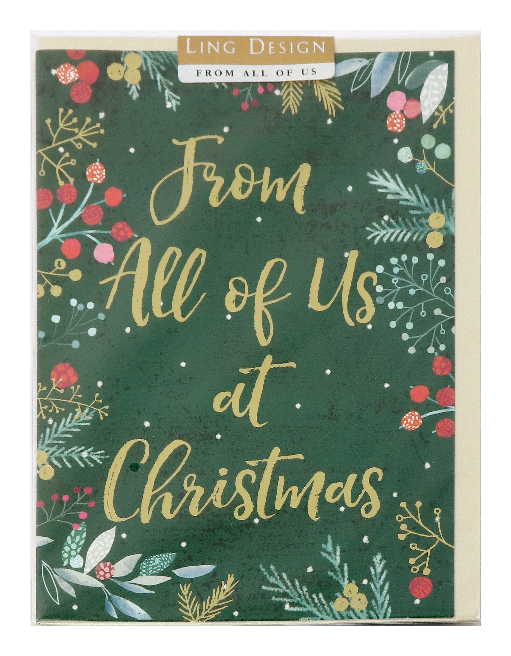 Felicitare - From All of Us at Christmas | Ling Design