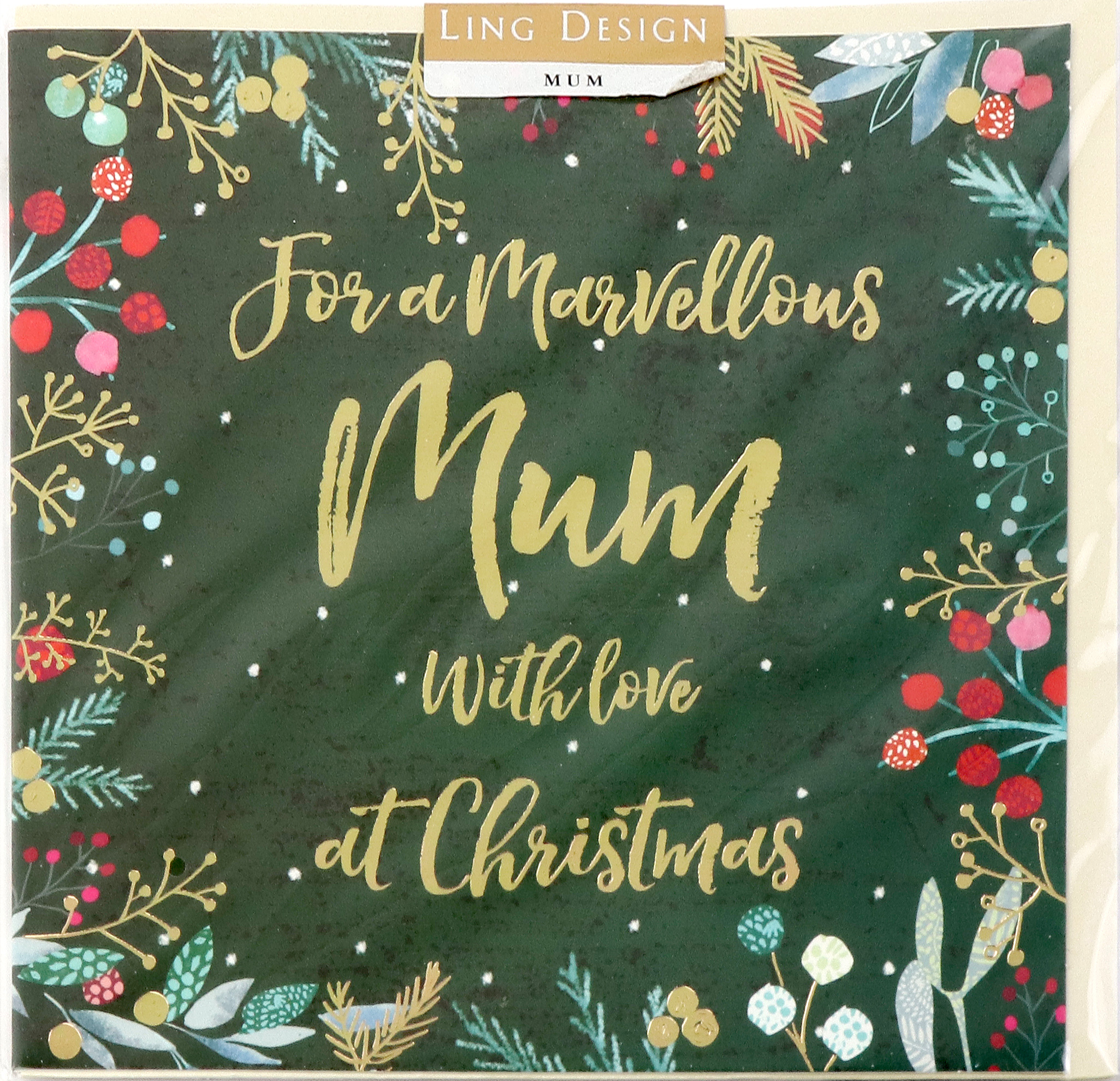  Felicitare - For A Marvellous Mum With Love At Christmas | Ling Design 
