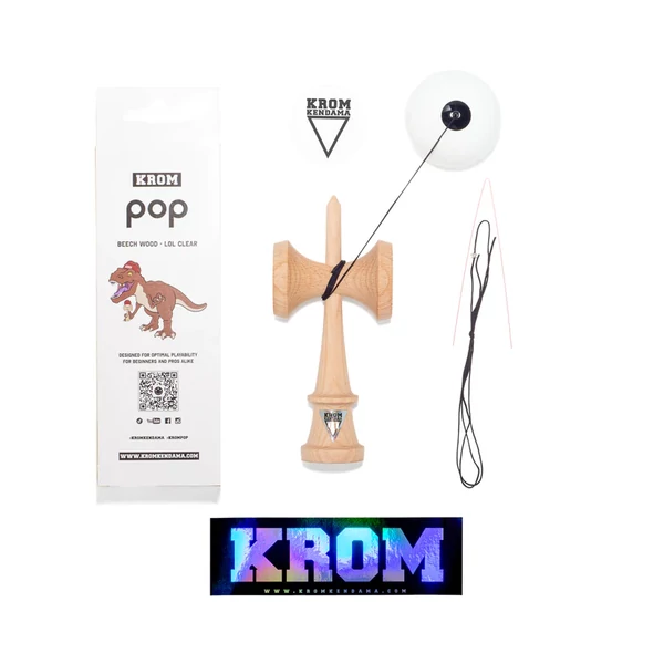 Joc de indemanare - Kendama - Pop LOL, alb | Krom - 6