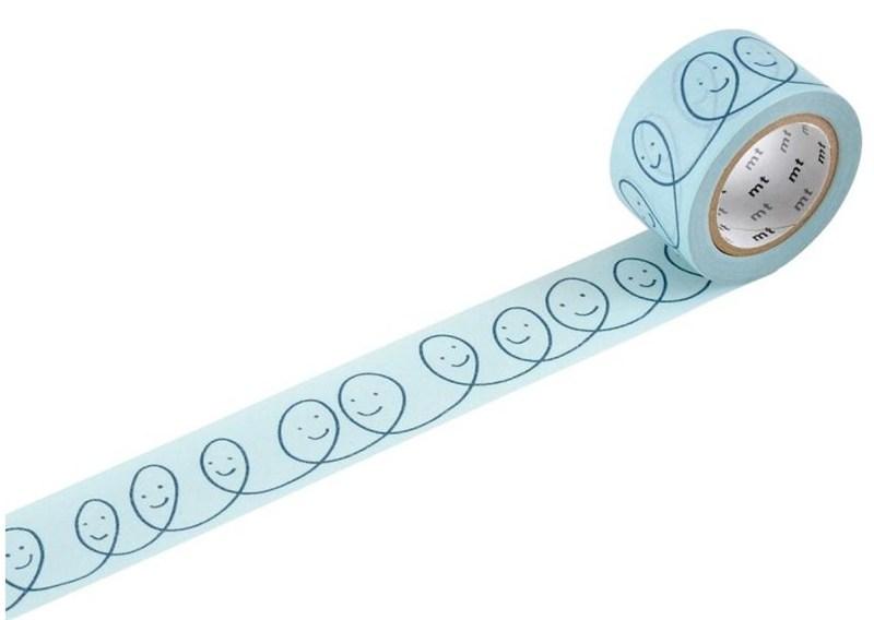 Masking Tape Mina Perhonen: Smile Light Blue | Mark\'s Tokyo Edge