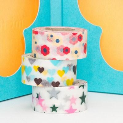 Japanese Washi Masking Tape - Mini Set of 3 kids tape set | MT