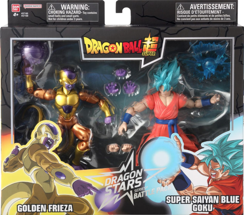 Set 2 figurine - Dragon Ball - Dragon Stars series - Golden Frieza si Super Saiyan Blue Goku | Bandai - imagine 11