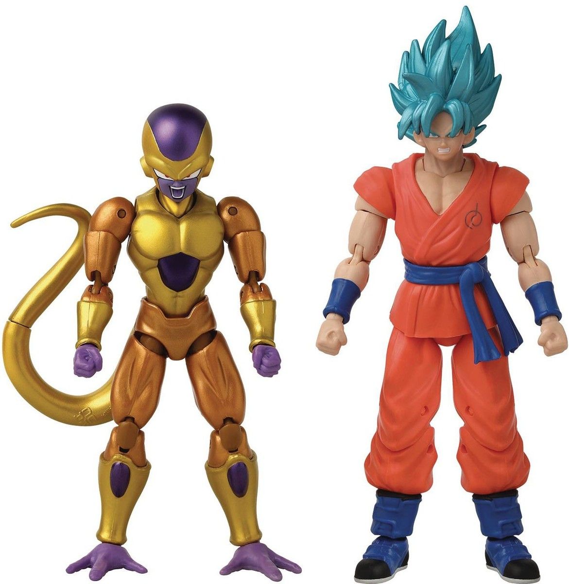Set 2 figurine - Dragon Ball - Dragon Stars series - Golden Frieza si Super Saiyan Blue Goku | Bandai - imagine 4