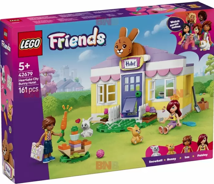LEGO Friends - Hotel pentru iepurasi in orasul Heartlake (42679)  | LEGO - imagine 6