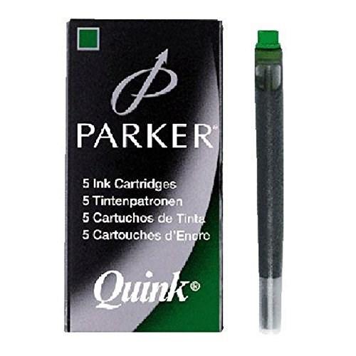 Set 5 Cartuse Lungi Quink Verde | Parker