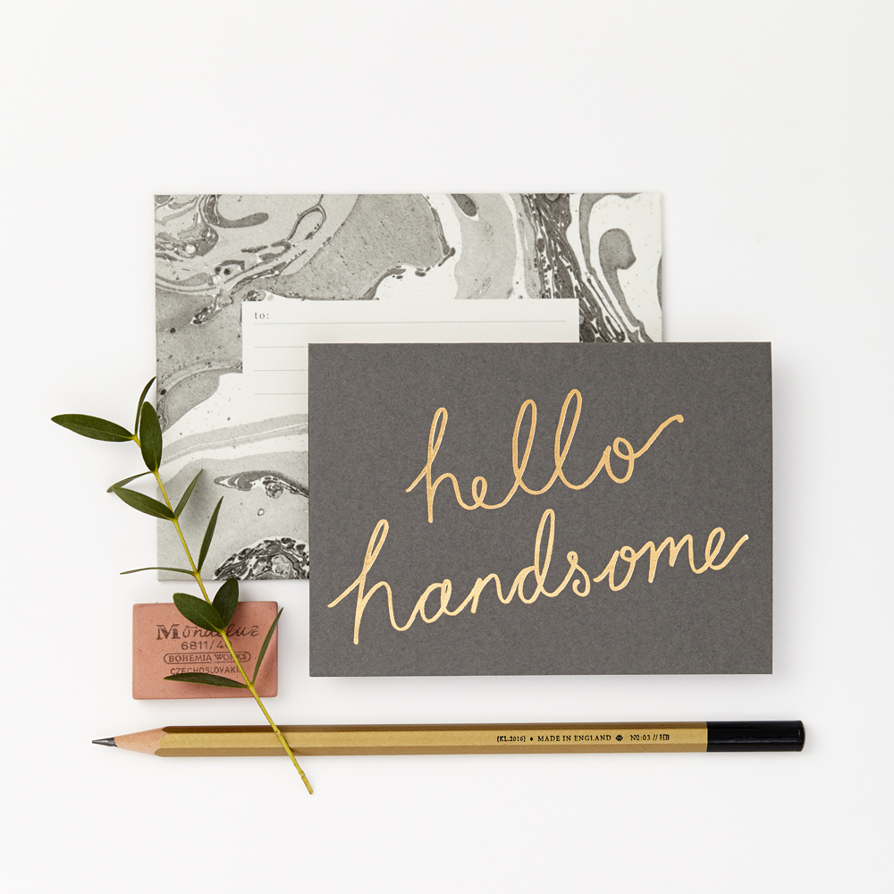 Felicitare - Hello handsome | Katie Leamon