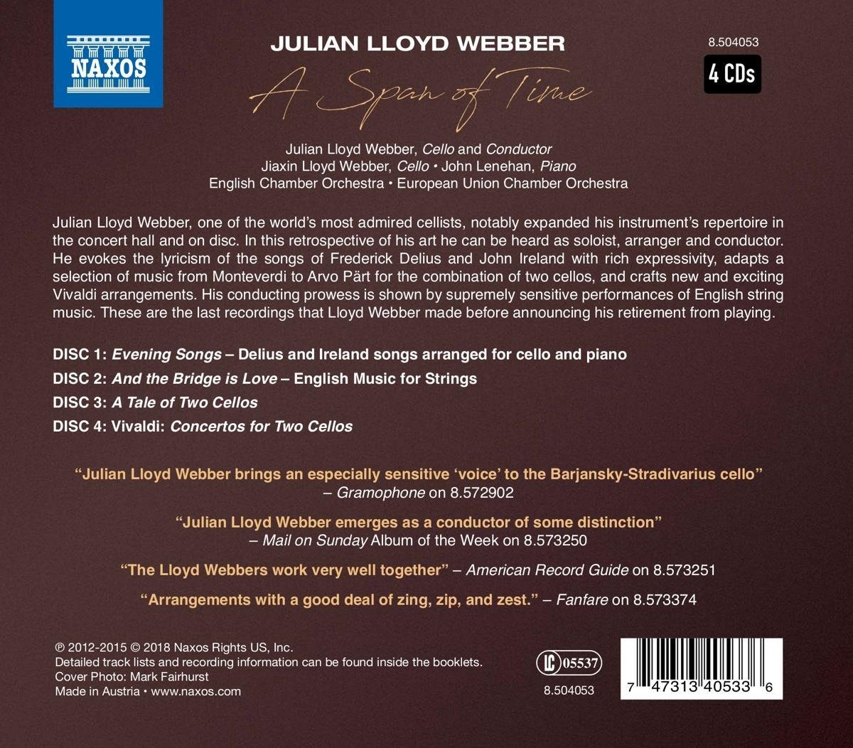 Julian Lloyd Webber: A Span of Time | Julian Lloyd Webber