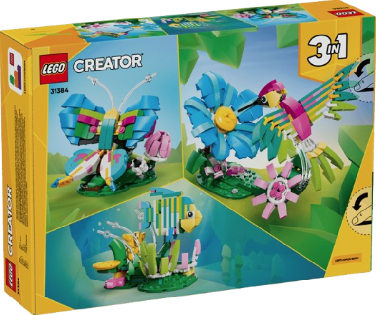 Lego Creator 3 in 1 - Animale salbatice: Colibri colorat (31384) | LEGO - imagine 7