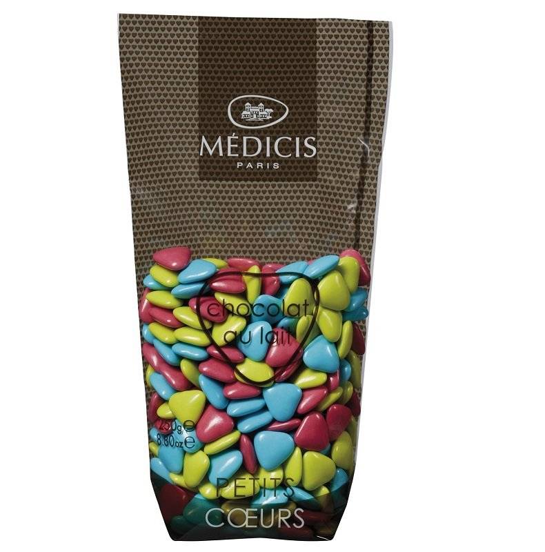  Bomboane de ciocolata cu lapte - Petit Coeurs Peps, 250g | Medicis 