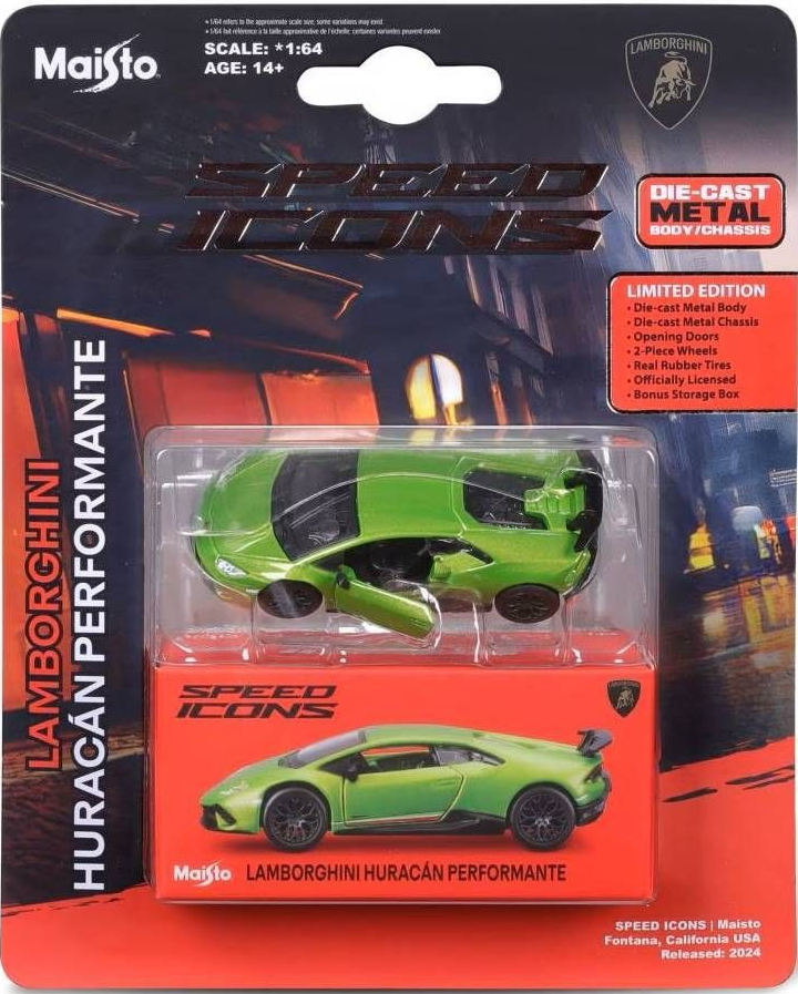 Masinuta metalica - Speed Icons - Lamborghini Huracan Performante - Verde | Maisto - 2