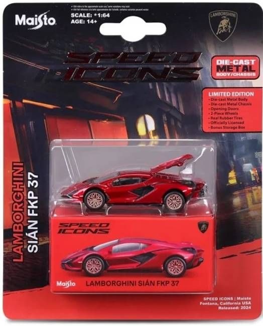Masinuta metalica - Speed Icons - Lamborghini Sian FKP 37 | Maisto - 2