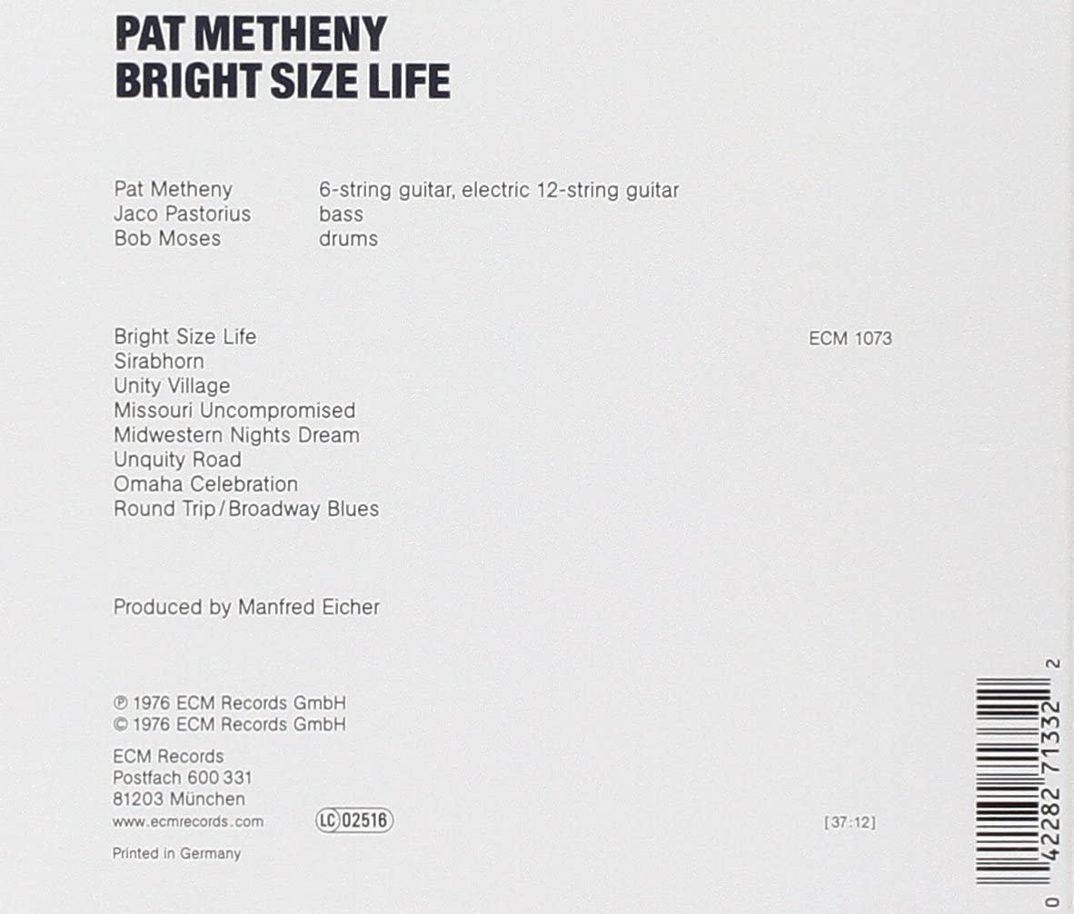 Bright Size Life | Pat Metheny