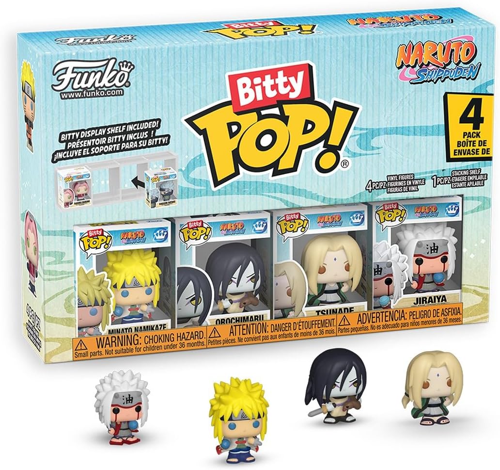 Set 4 figurine - Funko Bitty POP! - Naruto Shippuden - Team 2 - Minato Namikaze, Jiraiya, Tsunade, Orochimaru | Funko - imagine 7