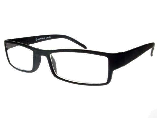 Reading Glasses \'\'Detroit\'\' Black +2.5 | Goodlookers