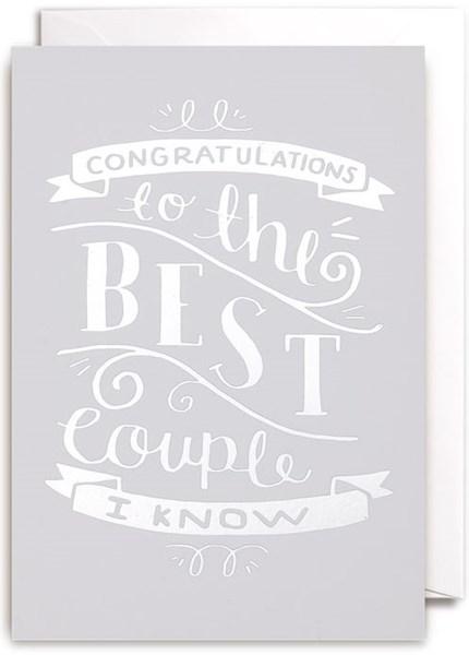 Felicitare - Congratulations to the Best Couple I Know | Lagom Design