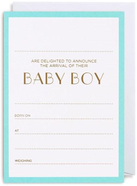 Set 10 felicitari - Baby Boy Announcement | Lagom Design