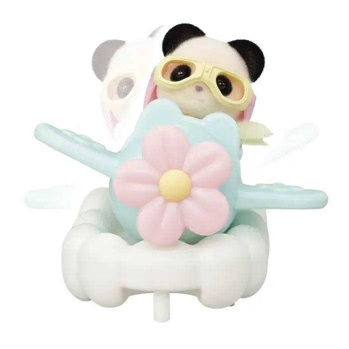 Set 4 figurine - Sylvanian Families - Distractie avion si tren | Epoch