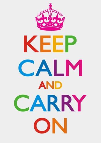 Felicitare - Keep Calm and Carry On - Curcubeu | Dean Morris