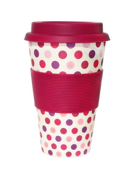 Cana de voiaj - Pink Polka | Ecoffee Cup