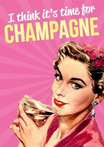 Felicitare - I think it\'s time for Champagne | Dean Morris Cards