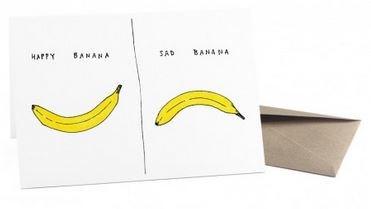 Felicitare - Happy Banana / Sad Banana | OHH Deer