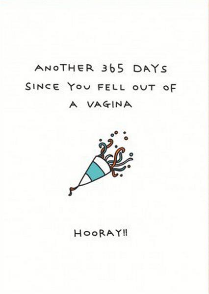 Felicitare - Fell Out Of A Vagina | OHH Deer