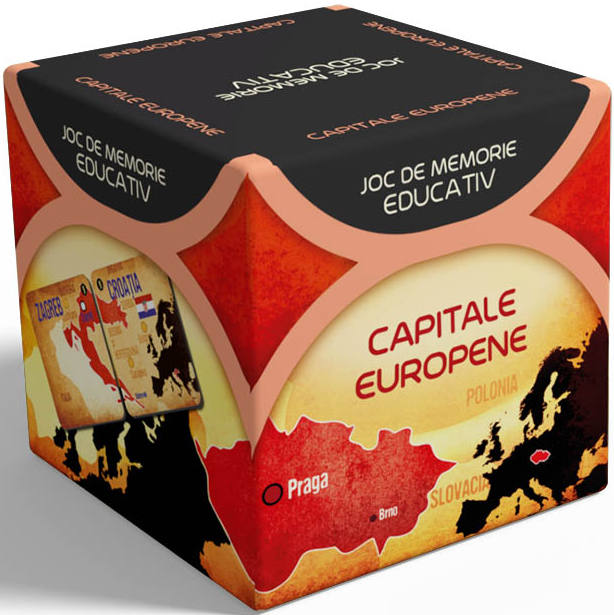 Joc de memorie educativ - Smart Memo - Capitale Europene (RO) | Albi - 1