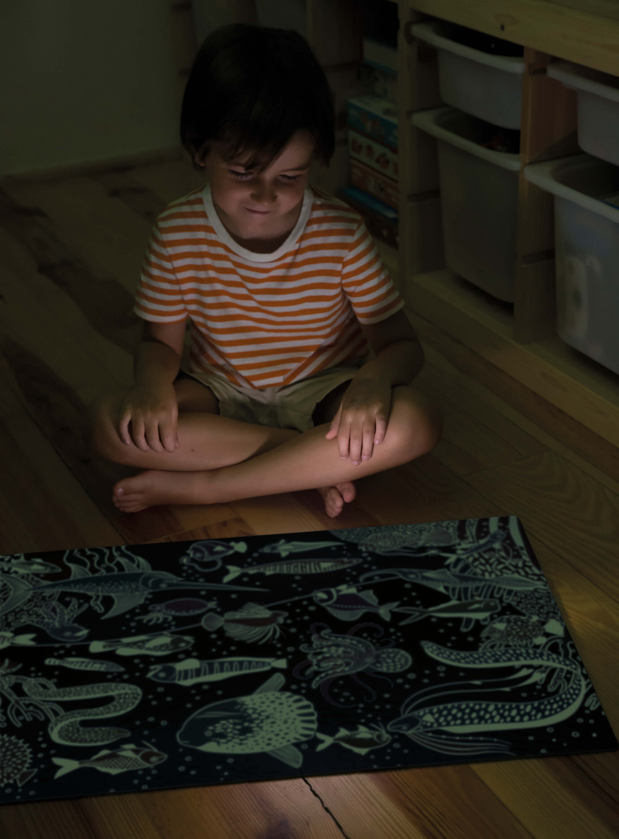 Puzzle 104 piese - Glow in the Dark - Ocean  | Apli - 3