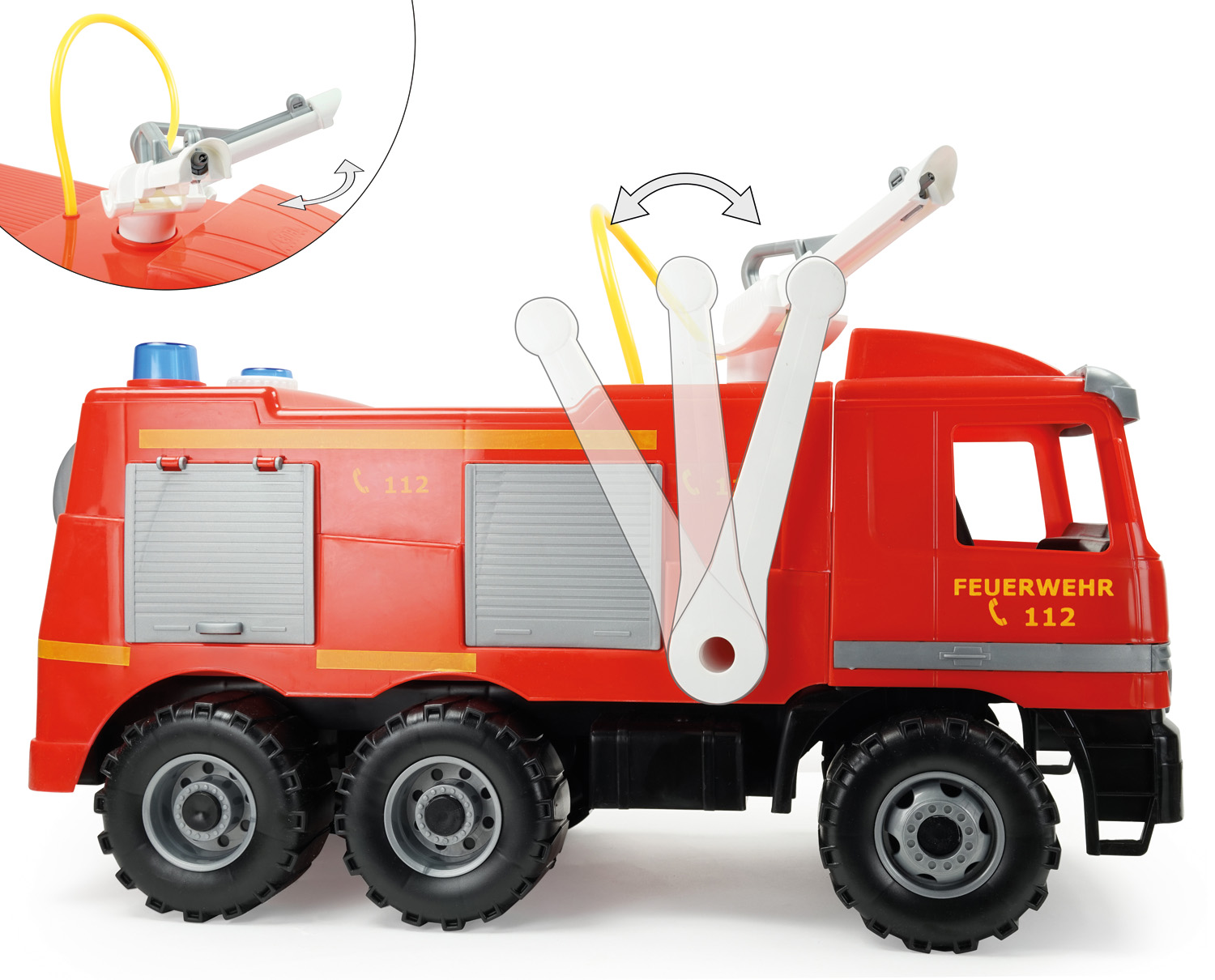 Masina - Mercedes Fire Truck, 64cm | Lena - 2