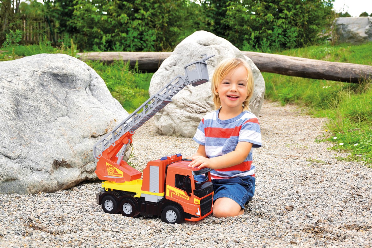 Masina - Camion pompieri Volvo cu scara | Lena - 2