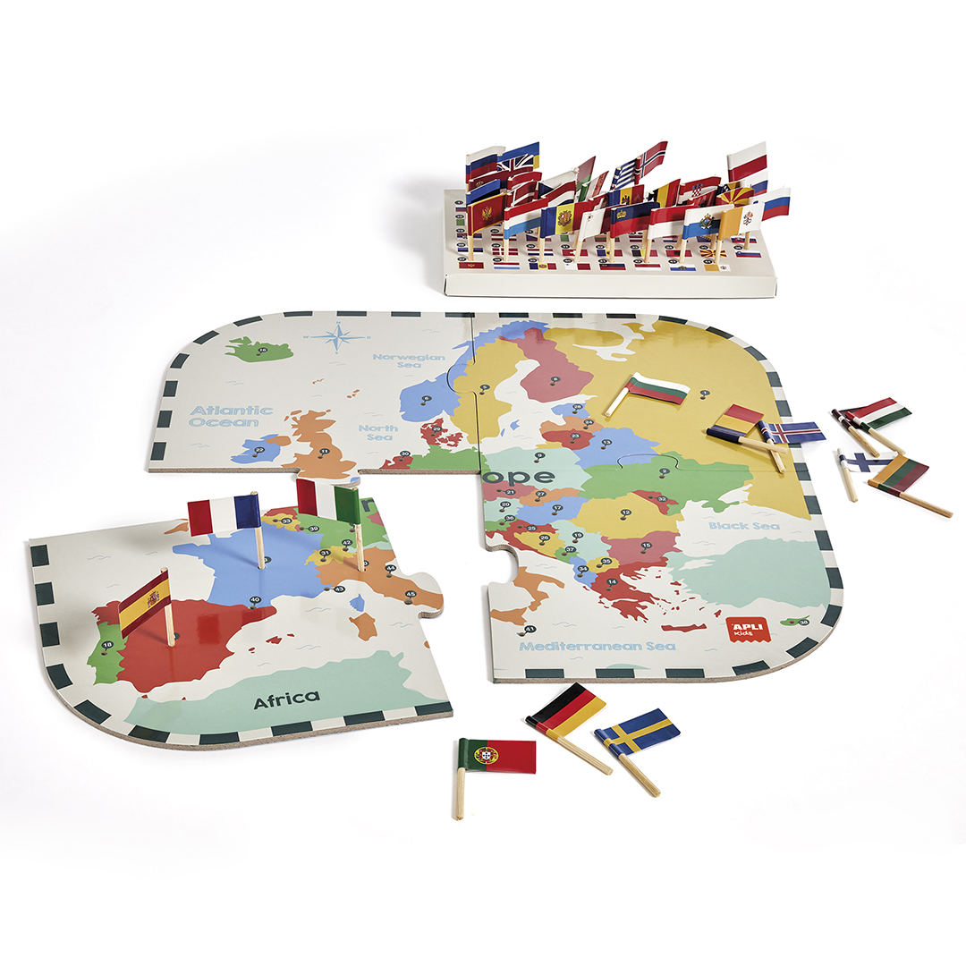 Puzzle educativ - Flags of Europe | Apli - 1