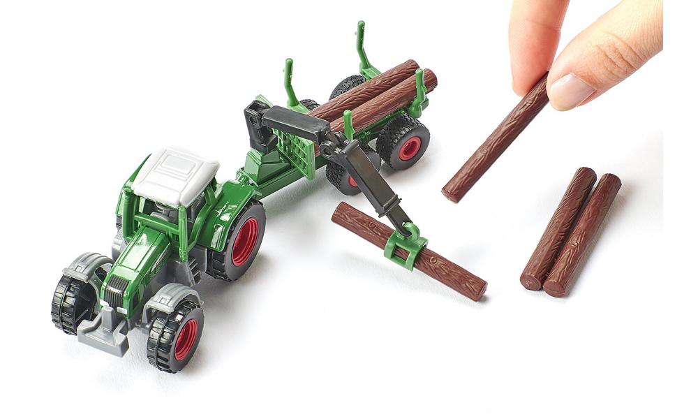 Jucarie - Tractor with forestry trailer | Siku - 2