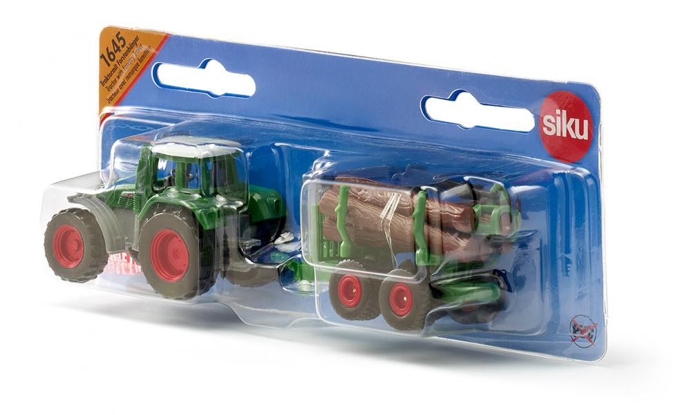 Jucarie - Tractor with forestry trailer | Siku - 1