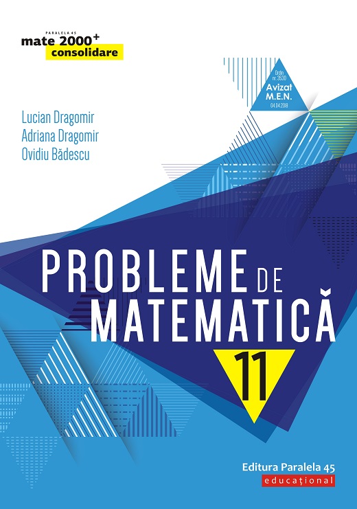Probleme de matematica pentru clasa a XI-a. 2019-2020 | Lucian Dragomir, Adriana Dragomir, Ovidiu Badescu