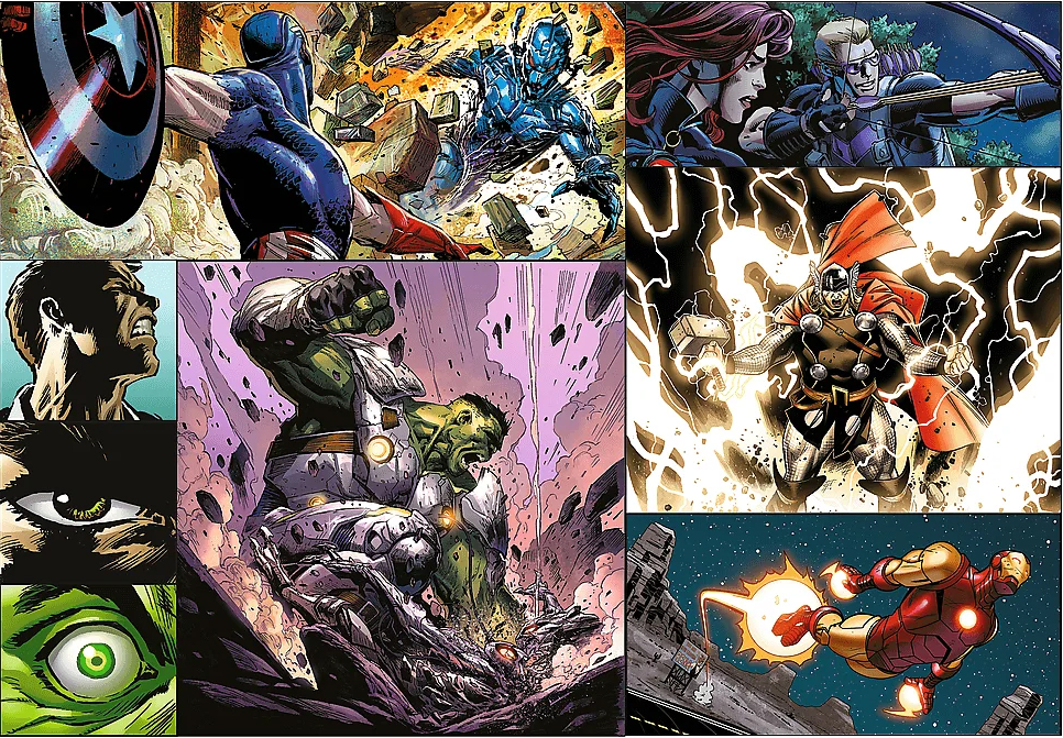 Set 4 puzzle-uri 250 piese - Marvel - Zile Eroice | Trefl - 3