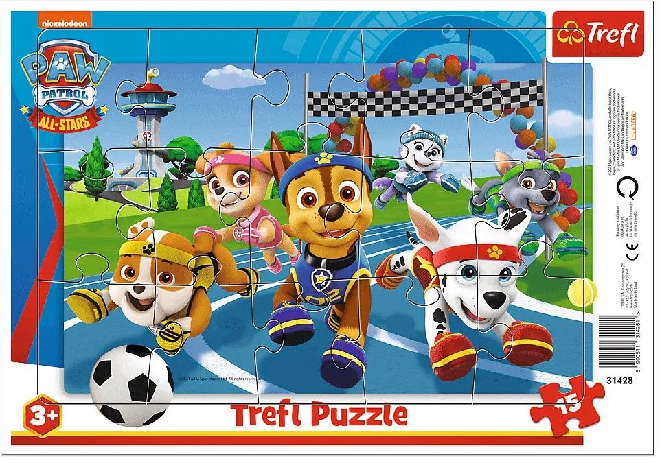 Puzzle 15 piese - Paw Patrol - Caini de ajutor | Trefl