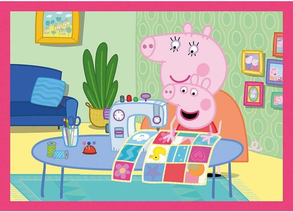 Puzzle 4 in 1 - Peppa Pig - Iubeste Aventurile | Trefl - 2
