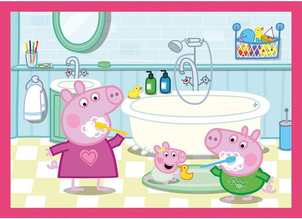 Puzzle 4 in 1 - Peppa Pig - Iubeste Aventurile | Trefl - 3