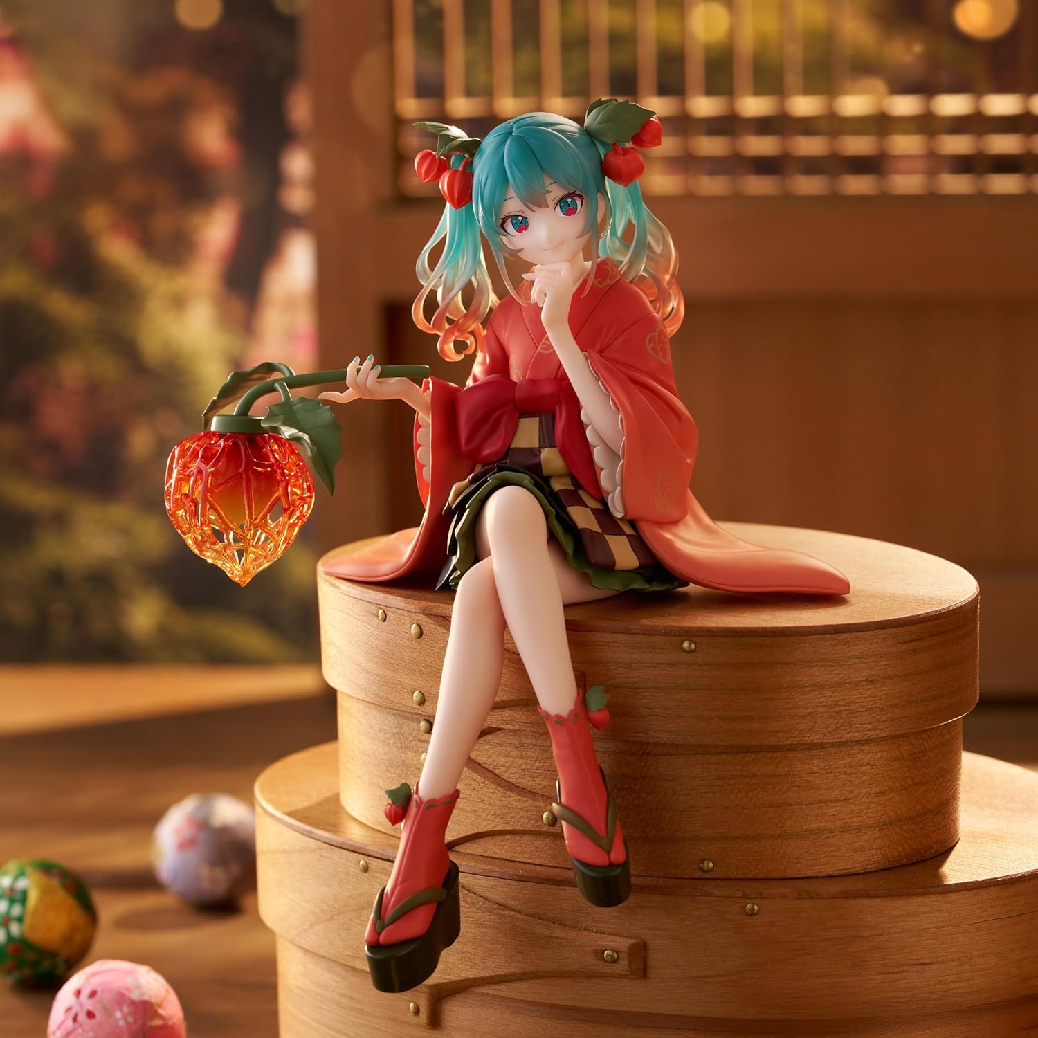 Figurina - Hatsune Miku - Flower Fairy Winter Cherry Noodle Stopper | FuRyu - imagine 4