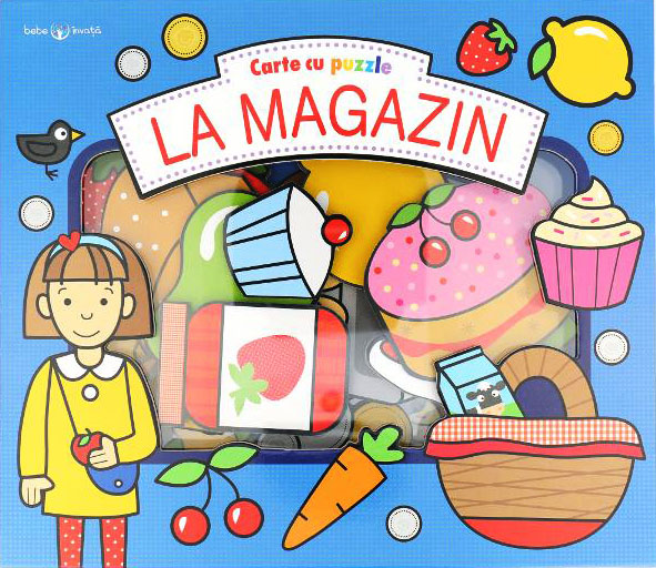 Carte cu puzzle. La magazin. Bebe invata |