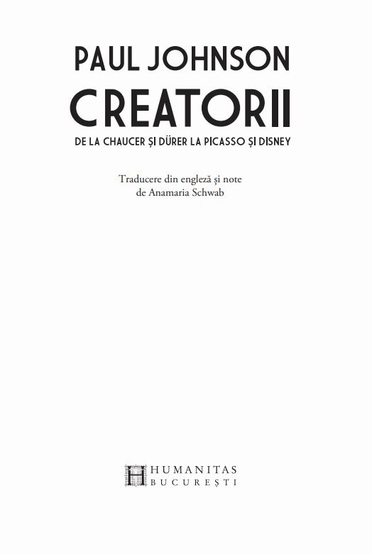 Creatorii | Paul Johnson