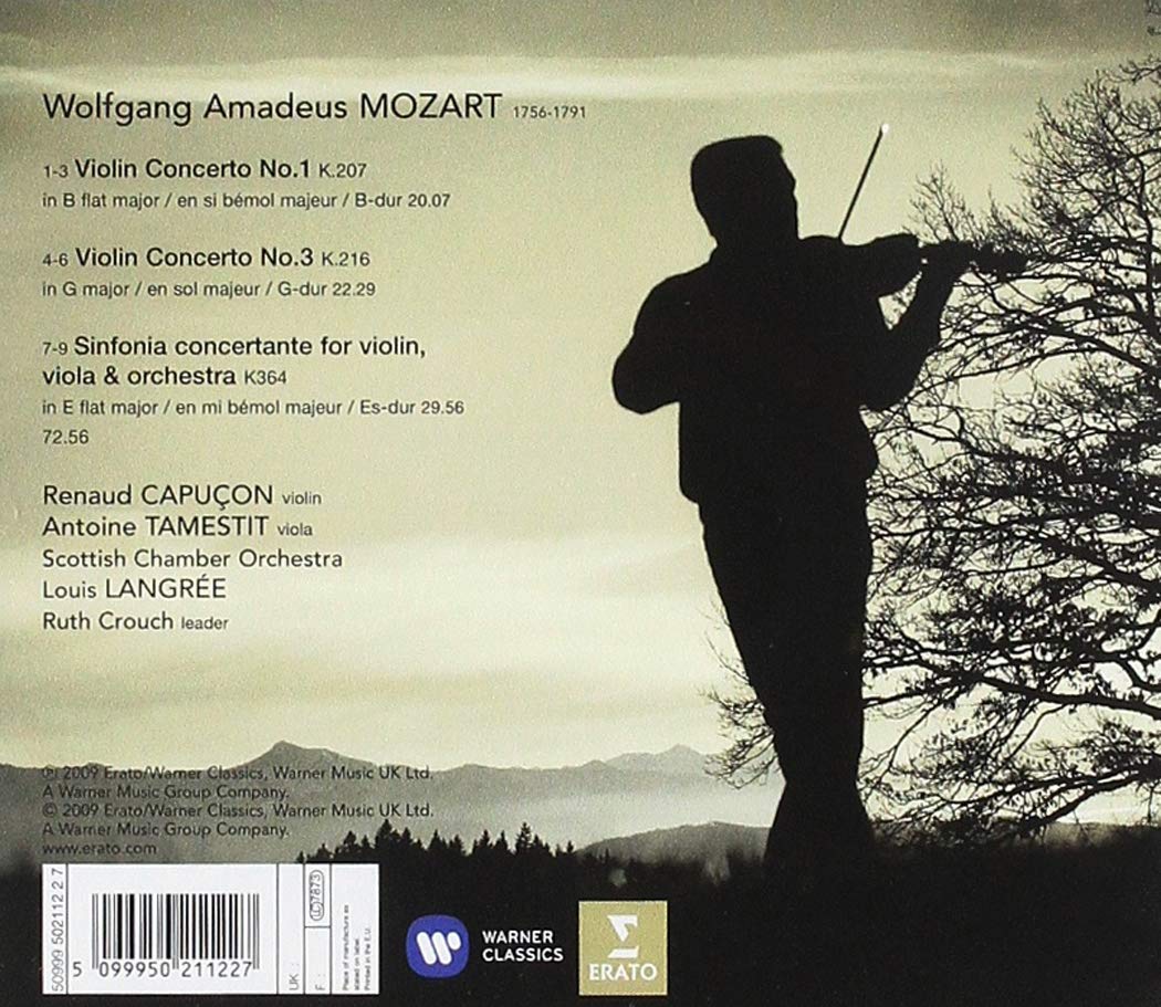 Mozart: Violin Concertos Nos. 1 & 3 | Renaud Capucon, Antoine Tamestit