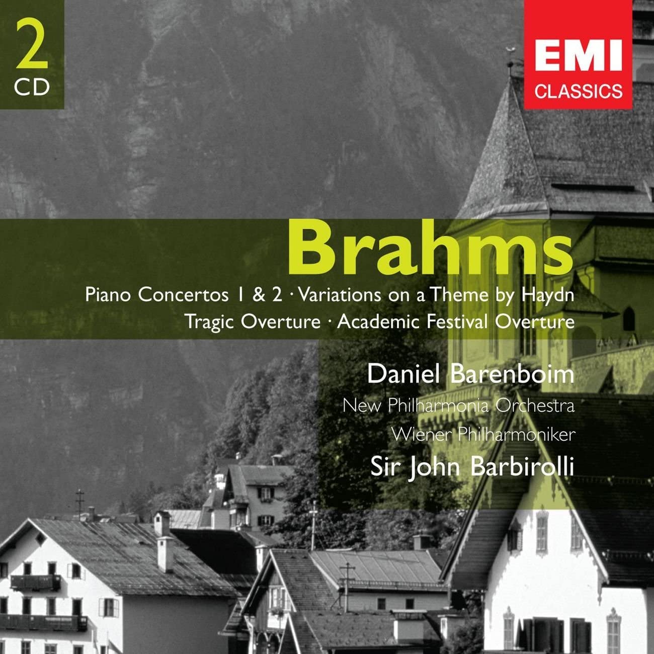 Brahms: Piano Concertos 1 & 2 / Variations On A Theme By Haydn / Tragic Overture / Academic Festival Overture | Daniel Barenboim, New Philharmonia Orchestra, Wiener Philharmoniker, John Barbirolli