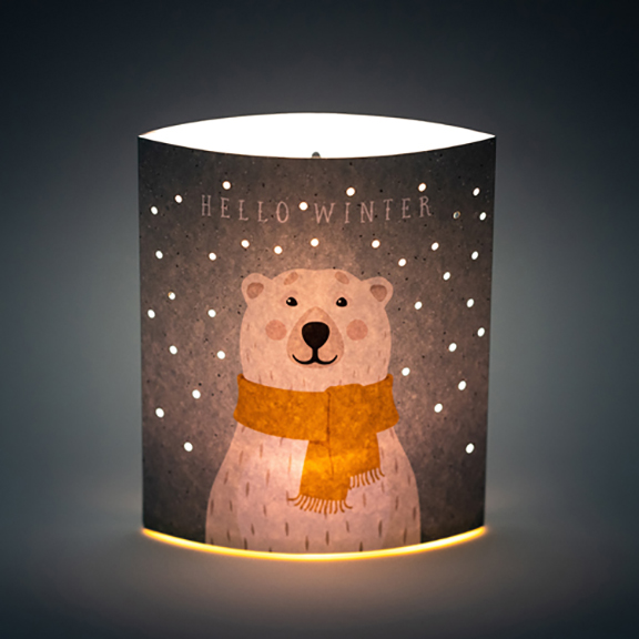 Lampa din hartie Dreamlights - Winter Bear | Chic mic - 1 | YEO