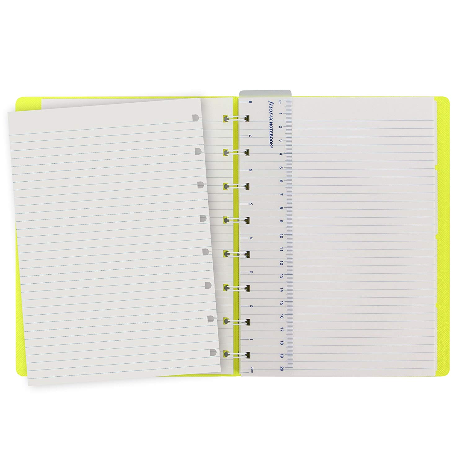 Carnet - Saffiano Fluoro - Grey/Yellow | Filofax - 3 | YEO