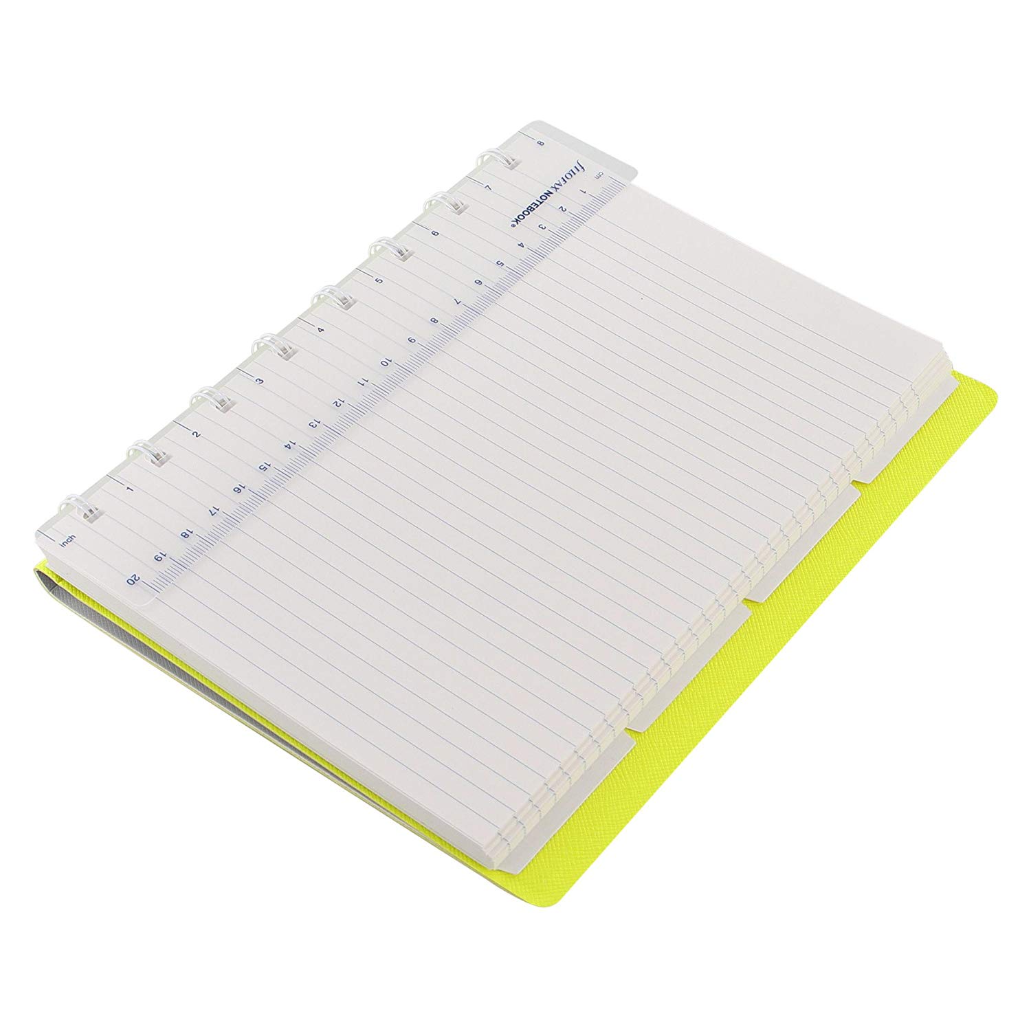 Carnet - Saffiano Fluoro - Grey/Yellow | Filofax - 1 | YEO