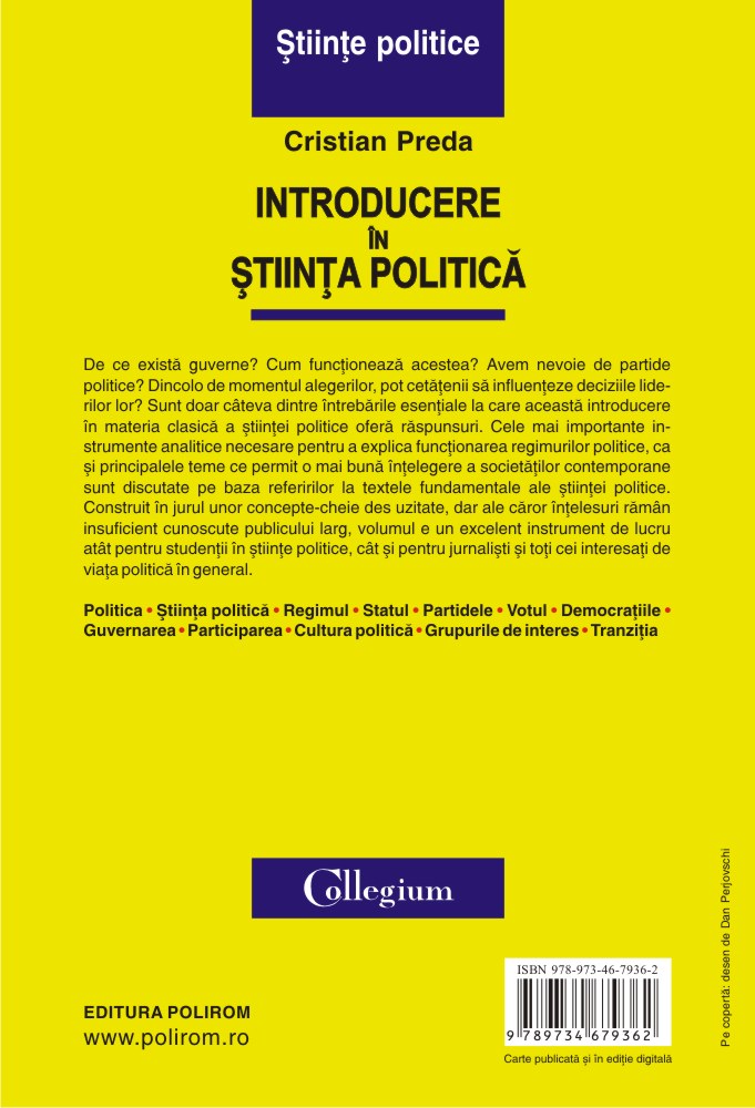 Introducere in stiinta politica | Cristian Preda