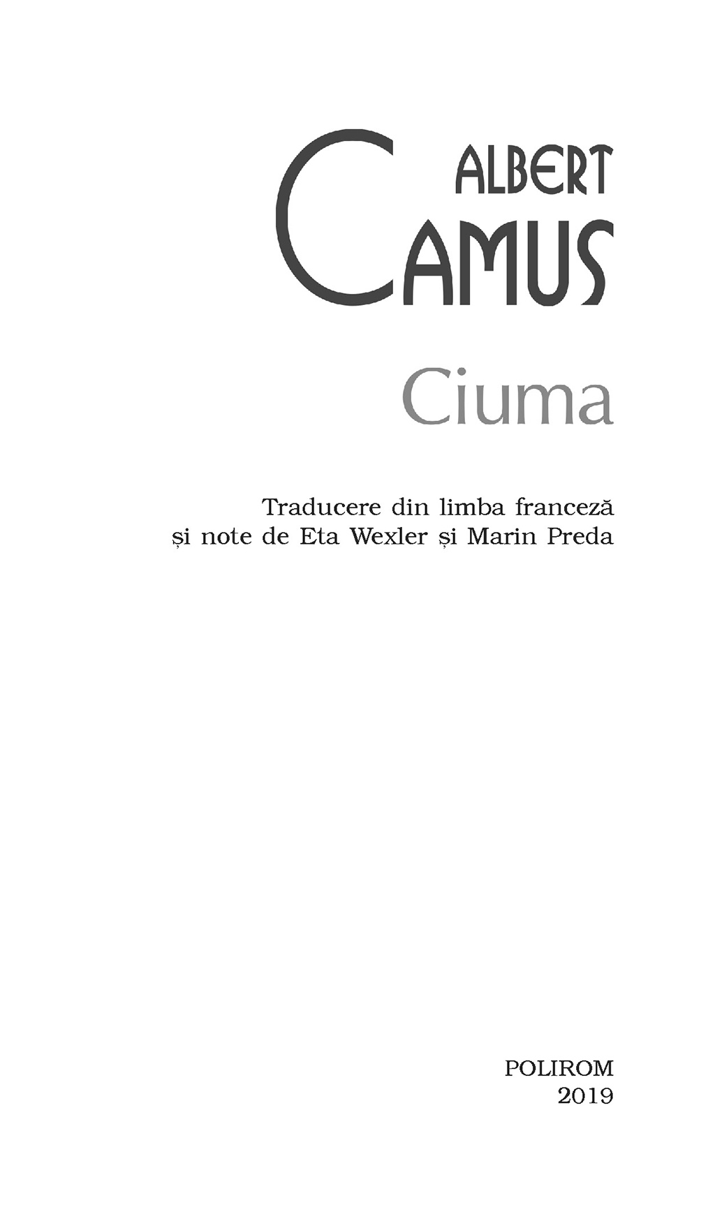 Ciuma | Albert Camus - 2