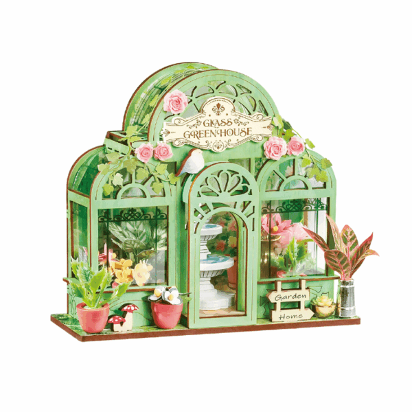 Book-Nook - Puzzle 3D 115 piese - Green Fountain Garden | Robotime - 1